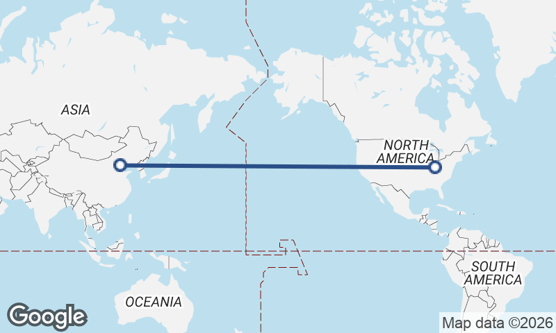 Beijing to Cincinnati