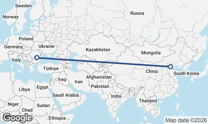 Beijing to Bucharest