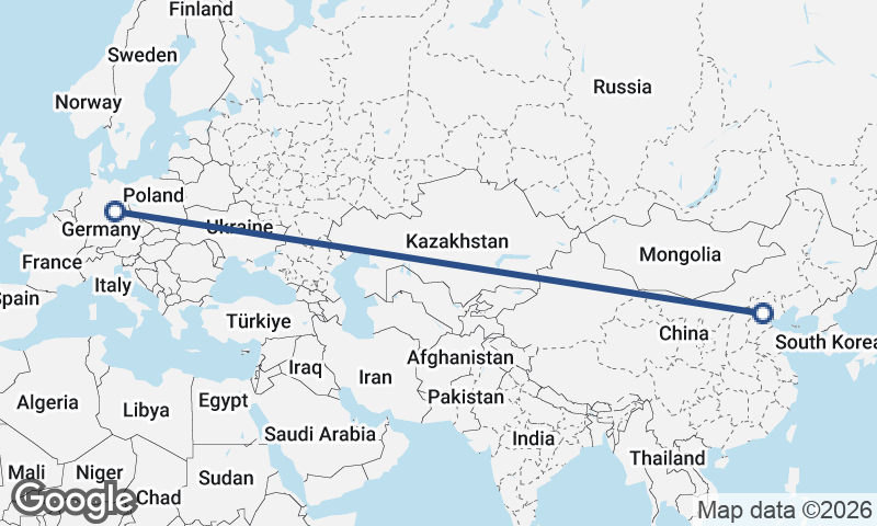 Beijing to Leipzig