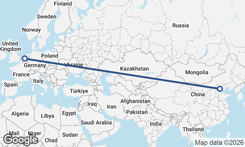 Beijing to Rotterdam