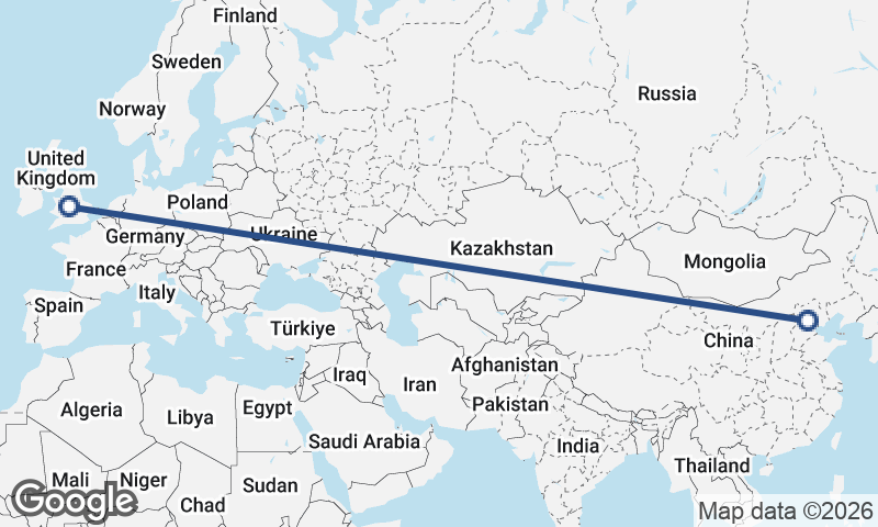 Beijing to Birmingham