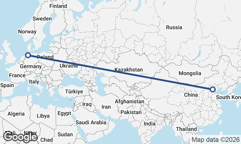 Beijing to Bremerhaven