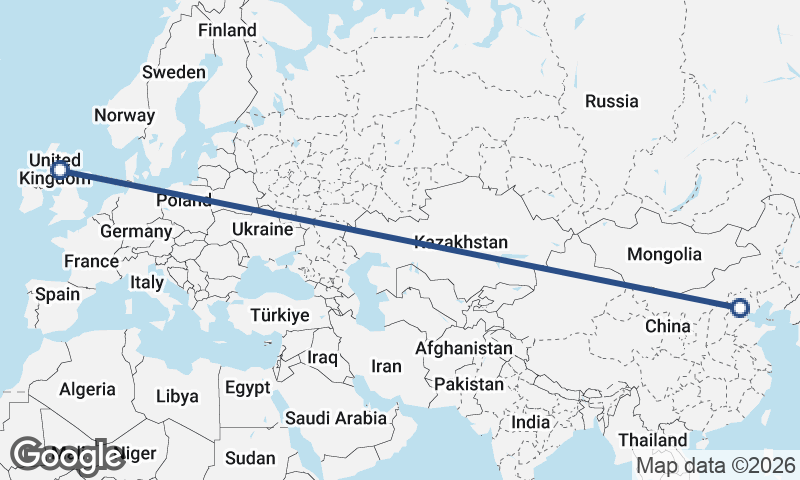 Beijing to Edinburgh