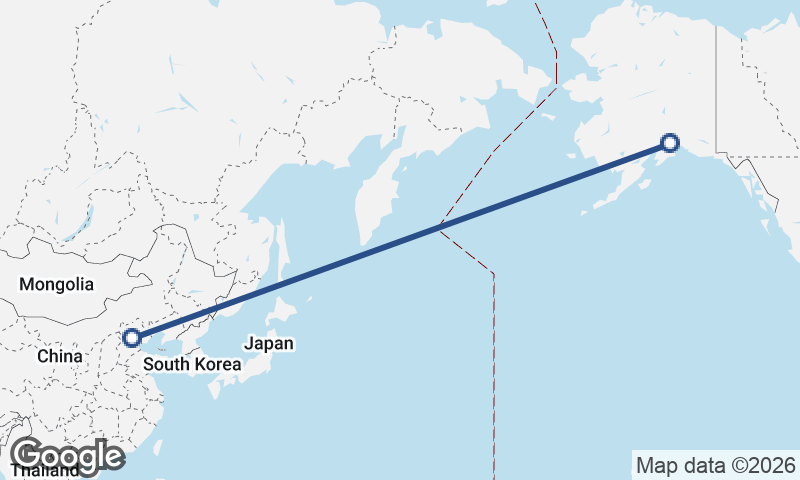 Beijing to Anchorage