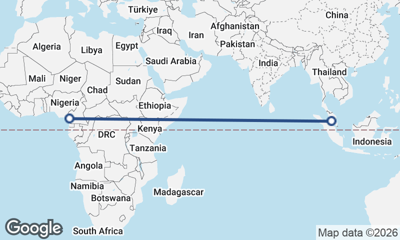 Douala to Kuala Lumpur
