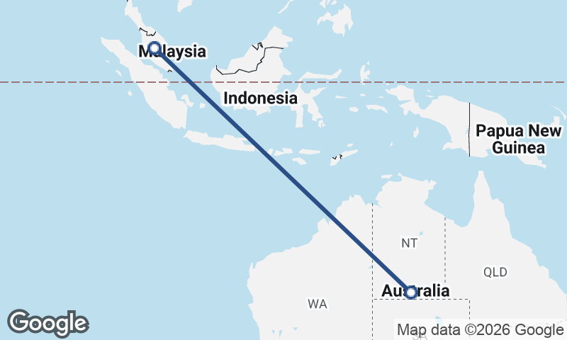 Malaysia to Australia