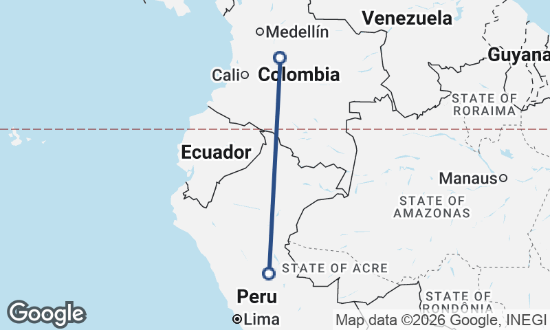 Colombia to Peru