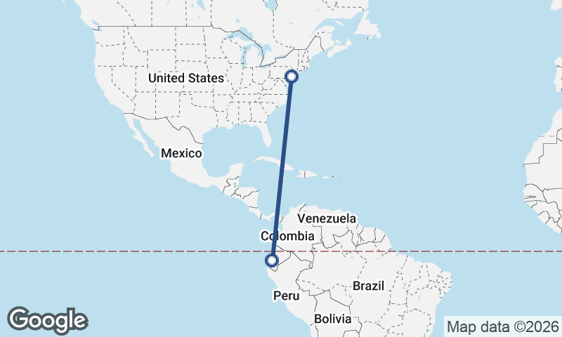 Philadelphia to Guayaquil