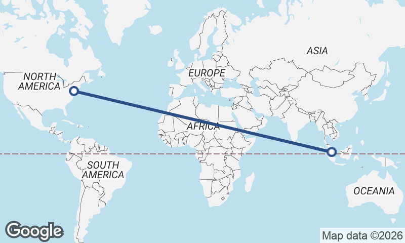 Philadelphia to Singapore