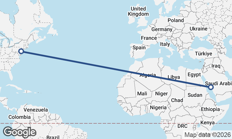 Philadelphia to Mecca