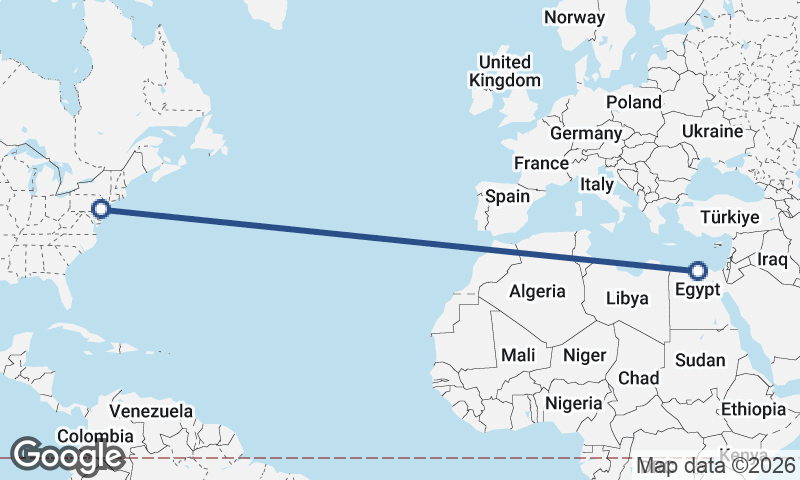 Philadelphia to Alexandria