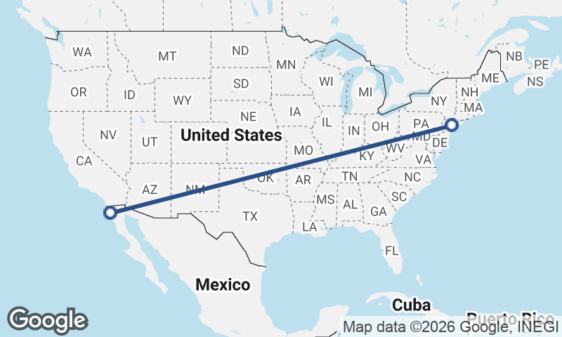 New York to Ensenada