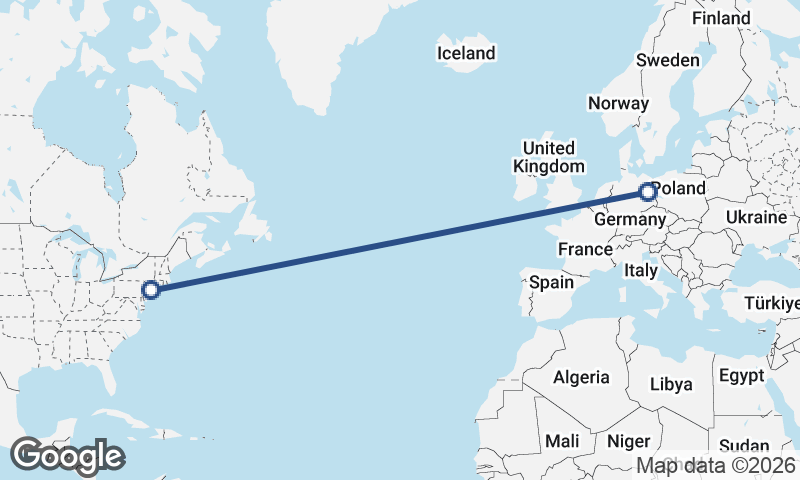 New York to Berlin