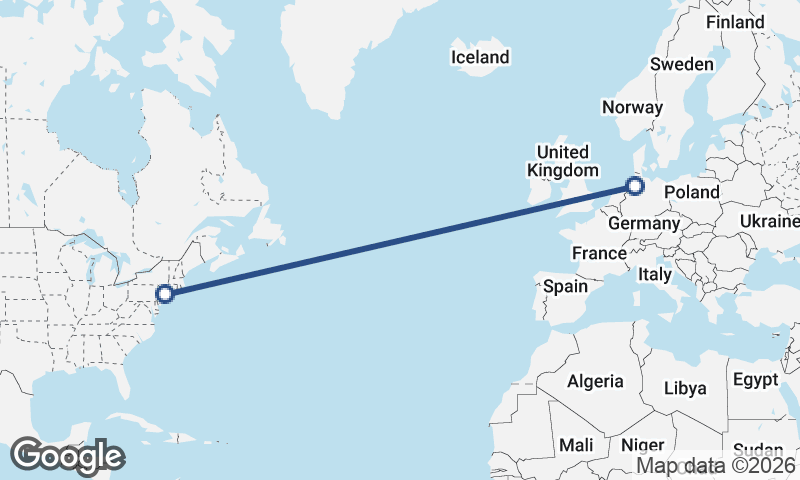 New York to Bremerhaven