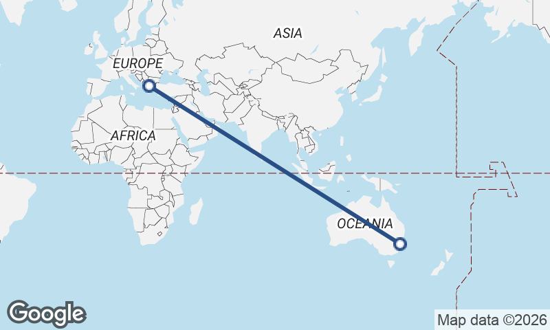 Thessaloníki to Sydney