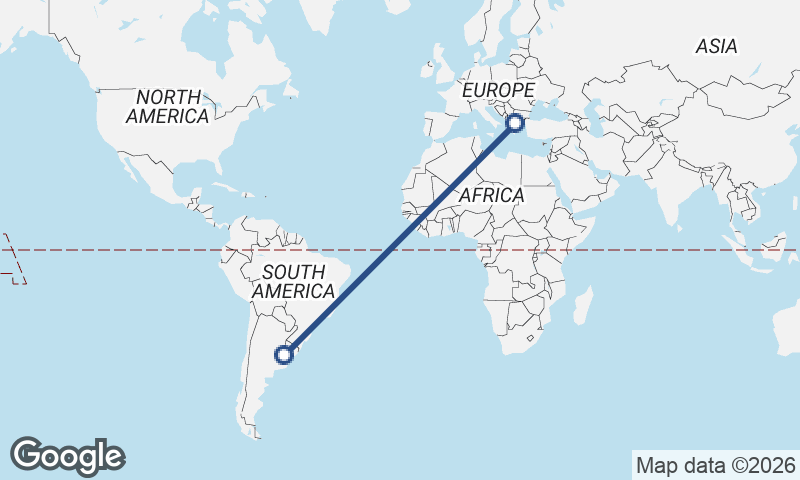 Thessaloníki to Buenos Aires