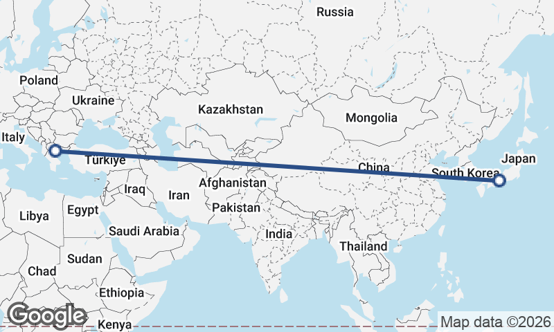 Thessaloníki to Ōsaka
