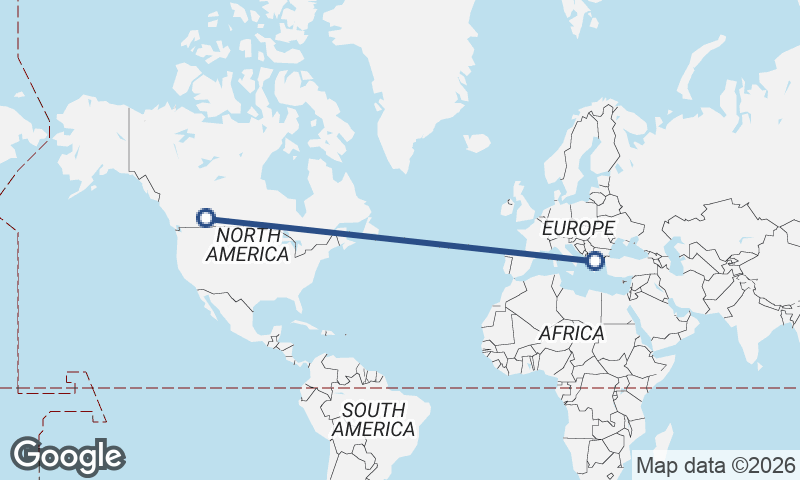 Thessaloníki to Calgary