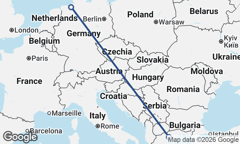 Thessaloníki to Bremerhaven