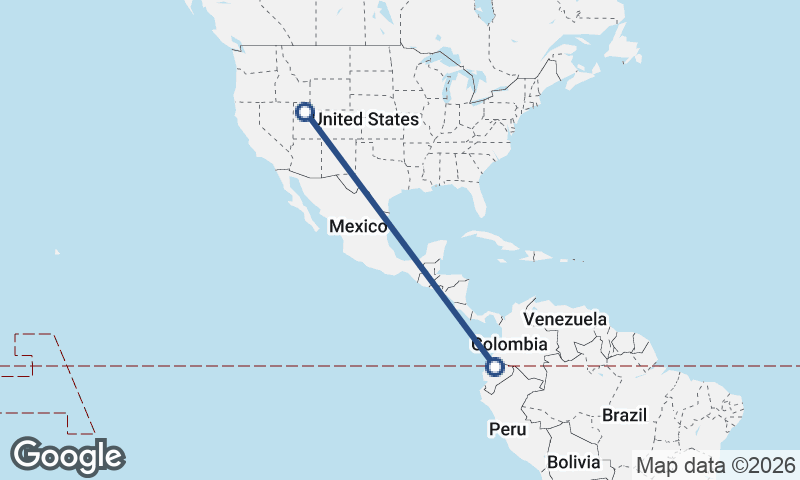 Salt Lake City to Quito