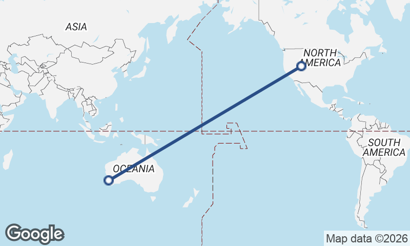Salt Lake City to Perth