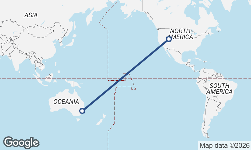 Salt Lake City to Sydney