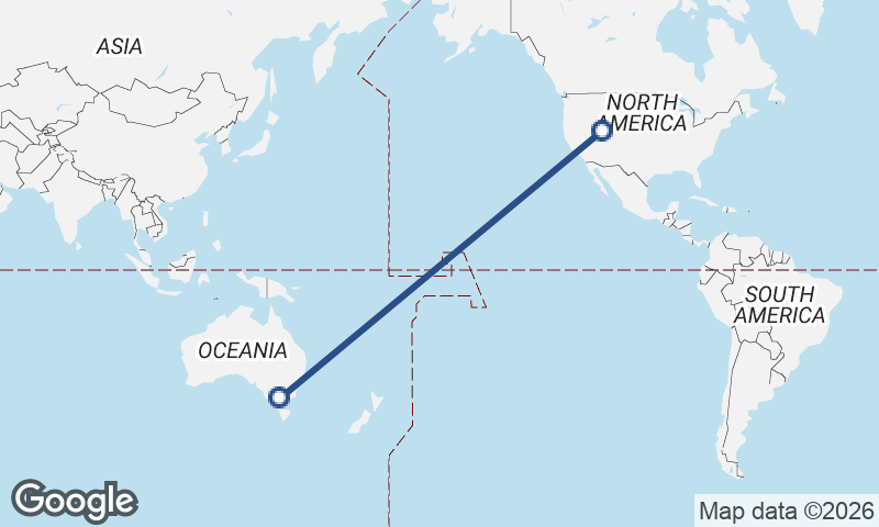 Salt Lake City to Melbourne