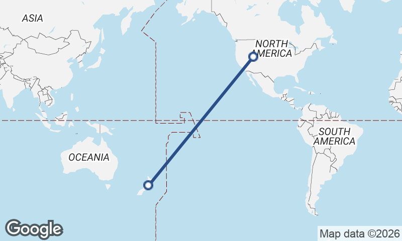 Salt Lake City to Wellington