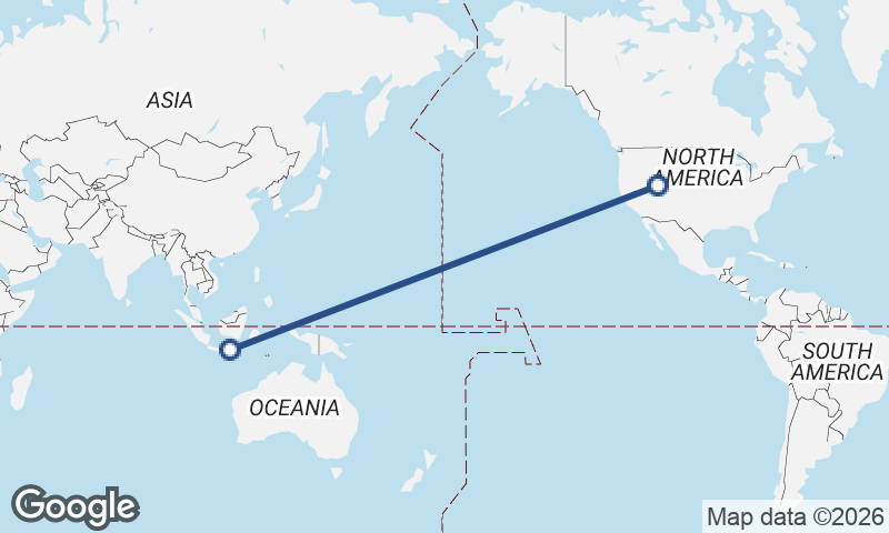 Salt Lake City to Surabaya