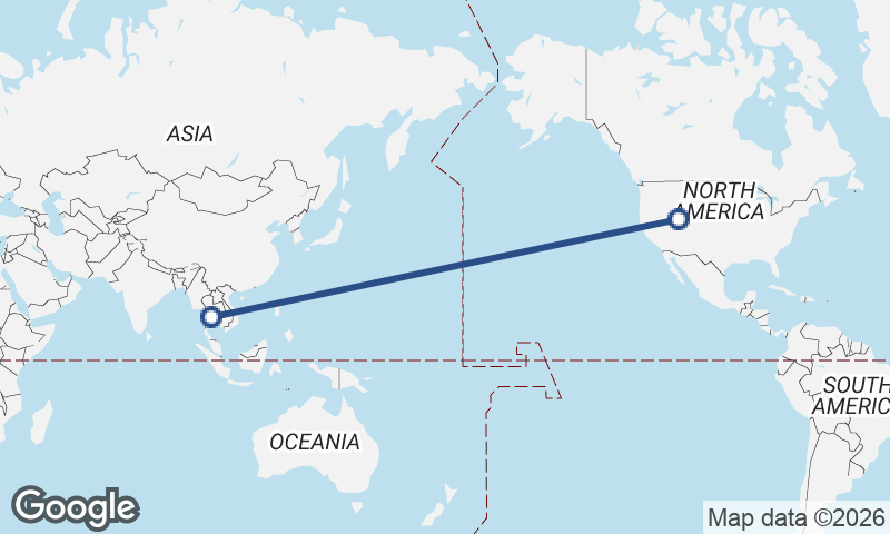 Salt Lake City to Bangkok