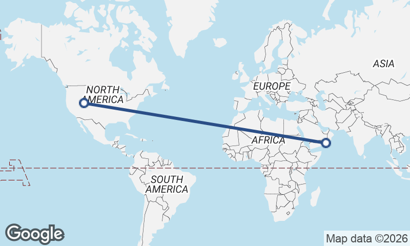 Salt Lake City to Şalālah