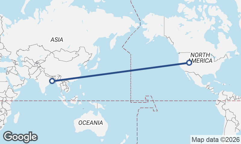 Salt Lake City to Kolkata