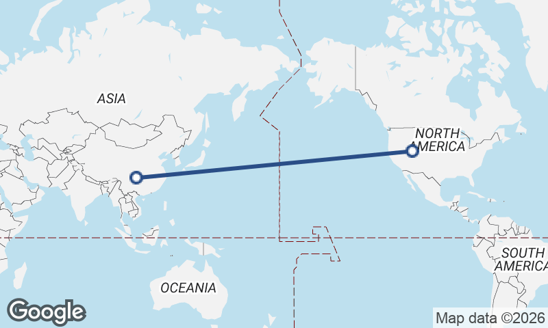 Salt Lake City to Chongqing