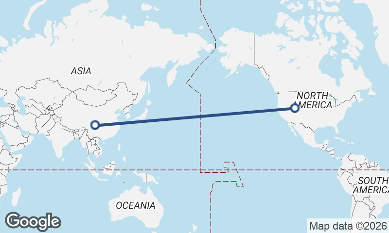 Salt Lake City to Chengdu