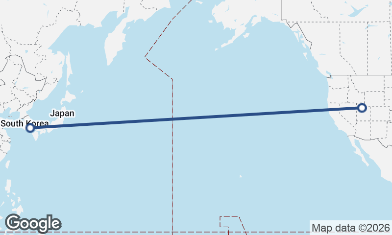 Salt Lake City to Busan