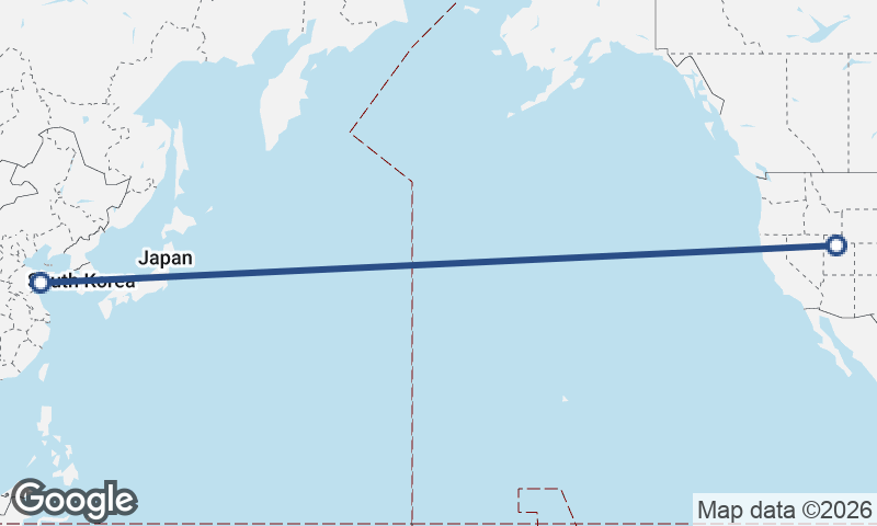 Salt Lake City to Qingdao