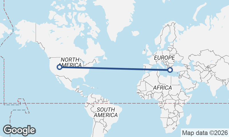 Salt Lake City to Athens