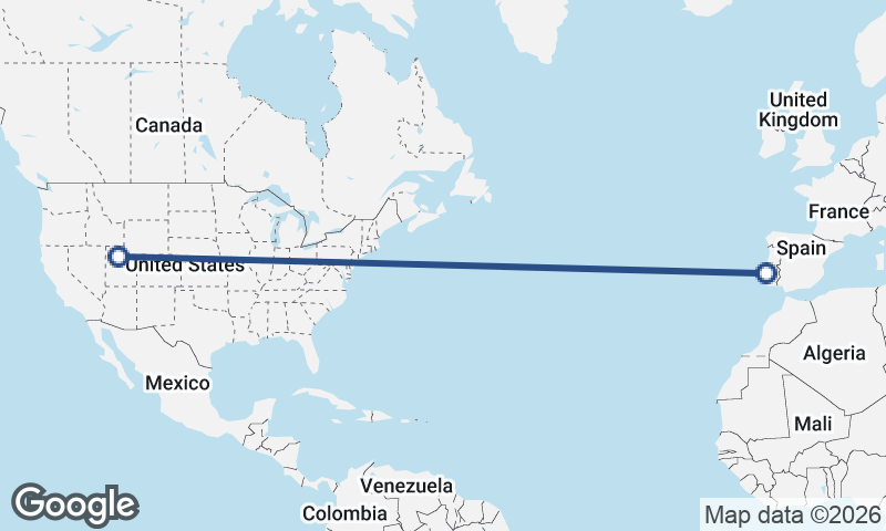 Salt Lake City to Lisbon