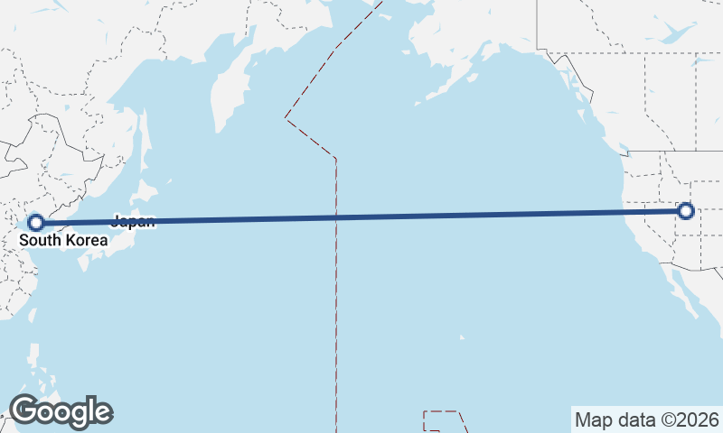 Salt Lake City to Dalian