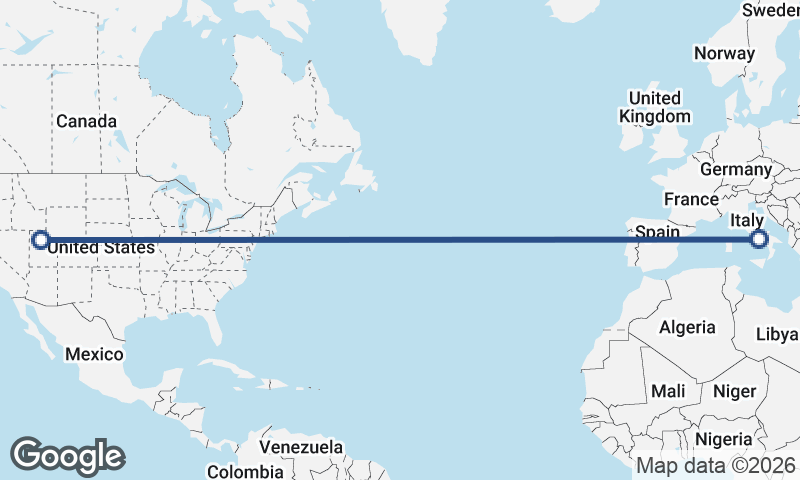 Salt Lake City to Naples