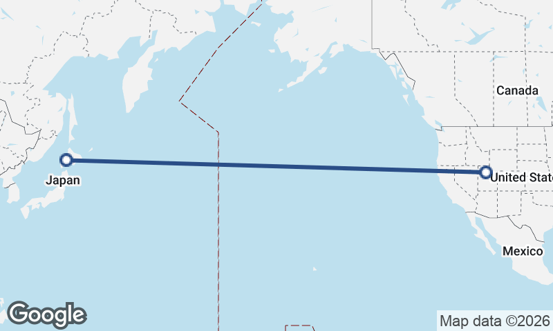 Salt Lake City to Sapporo