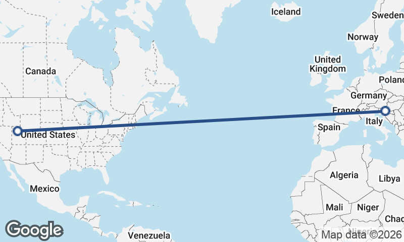 Salt Lake City to Zagreb