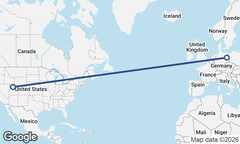 Salt Lake City to Berlin