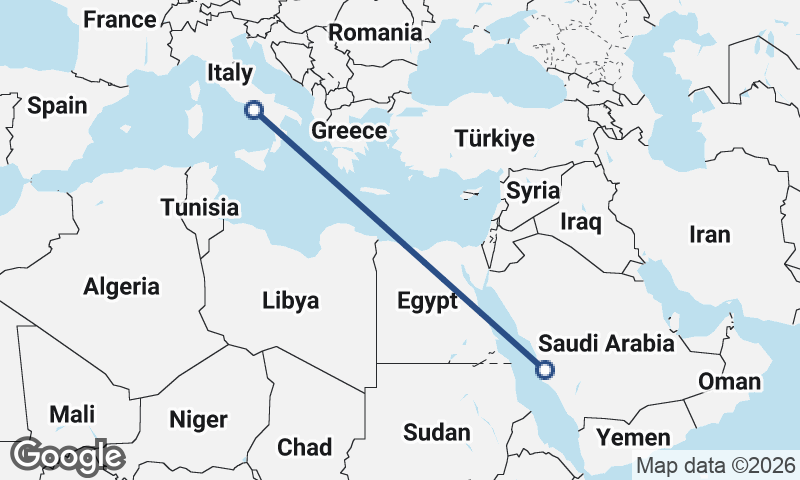 Naples to Mecca