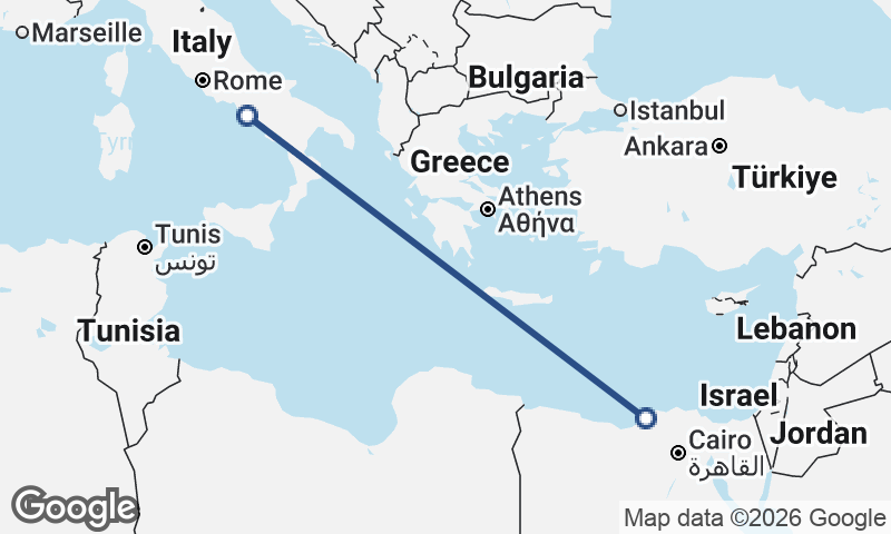 Naples to Alexandria
