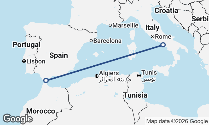 Naples to Algeciras