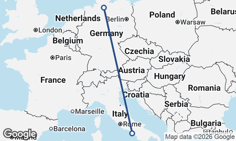 Naples to Hamburg