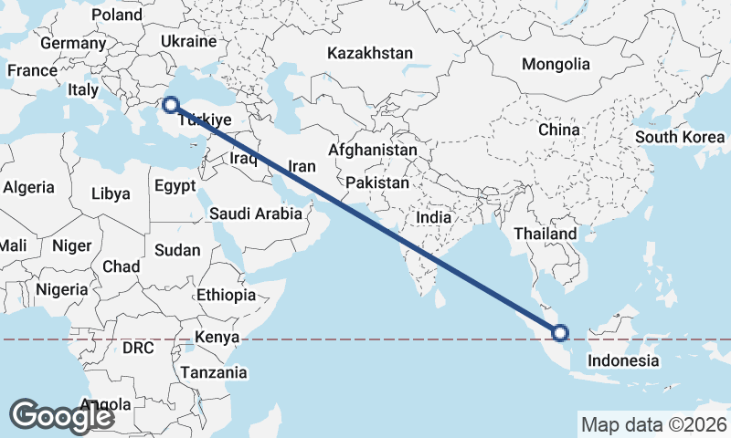 Istanbul to Singapore