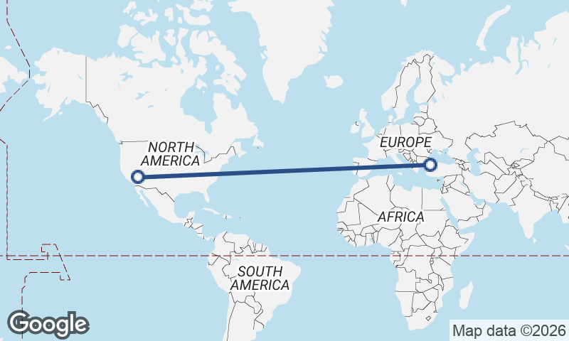 Istanbul to Las Vegas