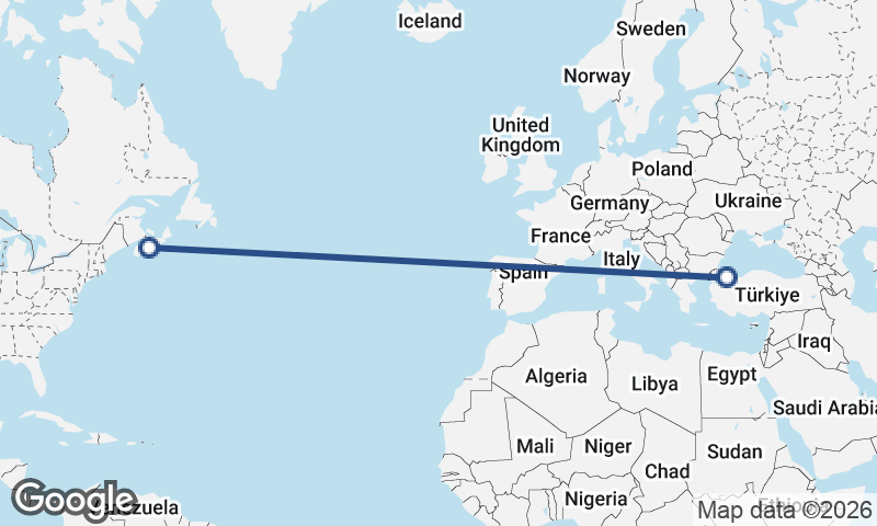 Istanbul to Halifax